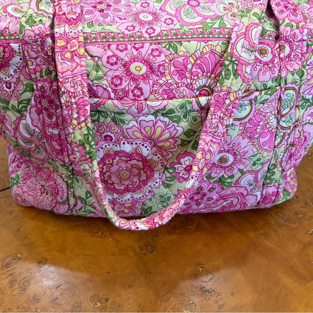 Vera Bradley Petal Pink Floral Quilted Tote